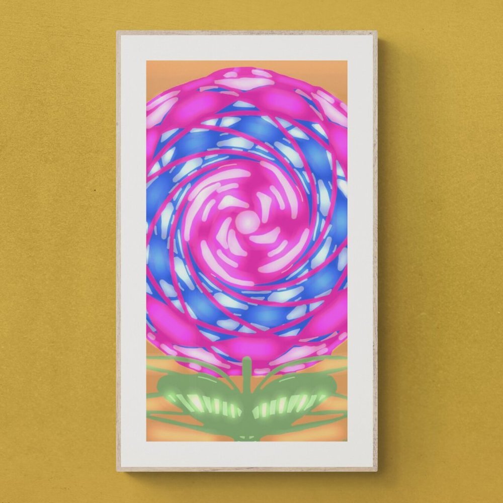 Abstract Rose | Modern Wall Art Decor | Digital Print